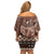 Personalised Bula Fiji 679 Family Matching Off Shoulder Short Dress and Hawaiian Shirt Fijian Tagimoucia Masi Tapa Art