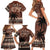 Personalised Bula Fiji 679 Family Matching Short Sleeve Bodycon Dress and Hawaiian Shirt Fijian Tagimoucia Masi Tapa Art