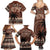 Personalised Bula Fiji 679 Family Matching Summer Maxi Dress and Hawaiian Shirt Fijian Tagimoucia Masi Tapa Art