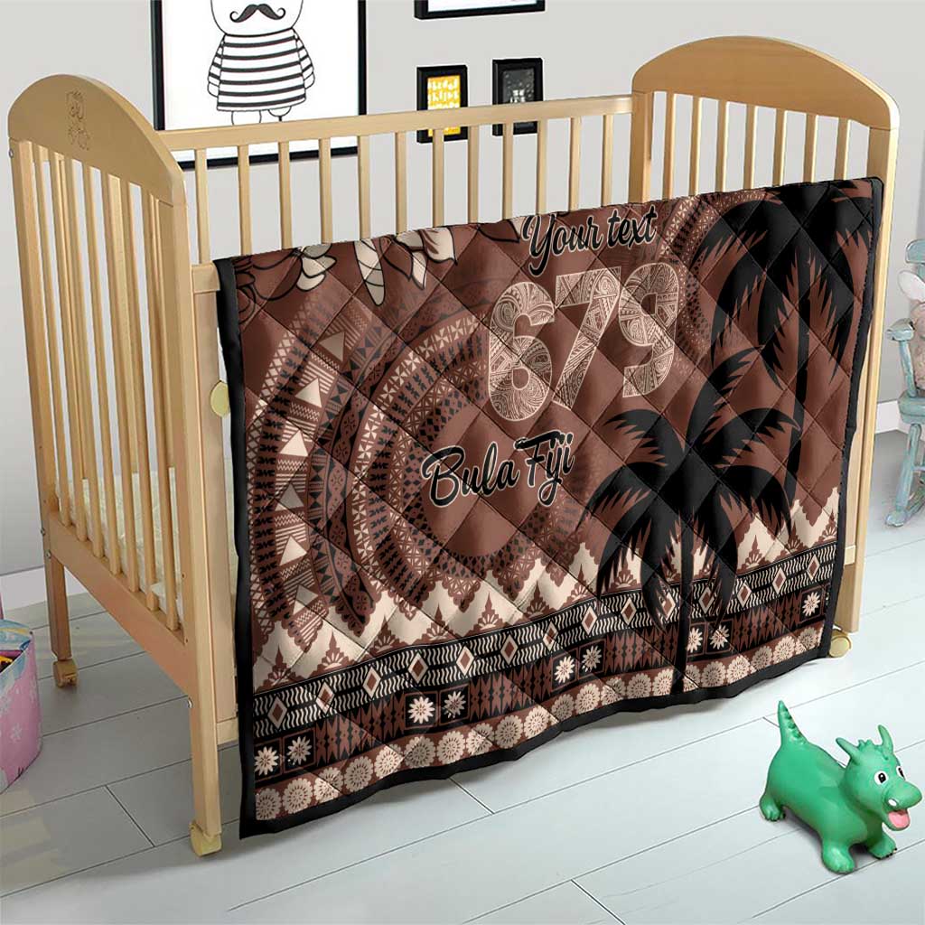 Personalised Bula Fiji 679 Quilt Fijian Tagimoucia Masi Tapa Art