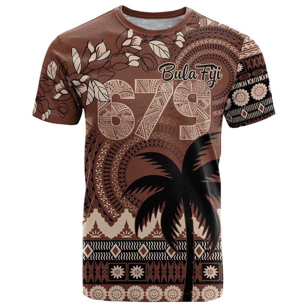 Personalised Bula Fiji 679 T Shirt Fijian Tagimoucia Masi Tapa Art