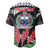 Personalised Samoa 685 Baseball Jersey Teuila Flower With Black Samoan Tattoo