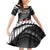 Personalised Samoa 685 Family Matching Off Shoulder Short Dress and Hawaiian Shirt Teuila Flower With Black Samoan Tattoo