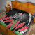 Personalised Samoa 685 Quilt Teuila Flower With Black Samoan Tattoo