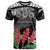Personalised Samoa 685 T Shirt Teuila Flower With Black Samoan Tattoo