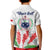 Personalised Samoa 685 Kid Polo Shirt Teuila Flower With White Samoan Tattoo