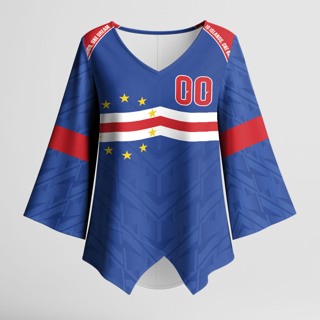 Cape Verde Atlantic Stars Custom Kimono Sleeve Blouse Football 2026 Supporter