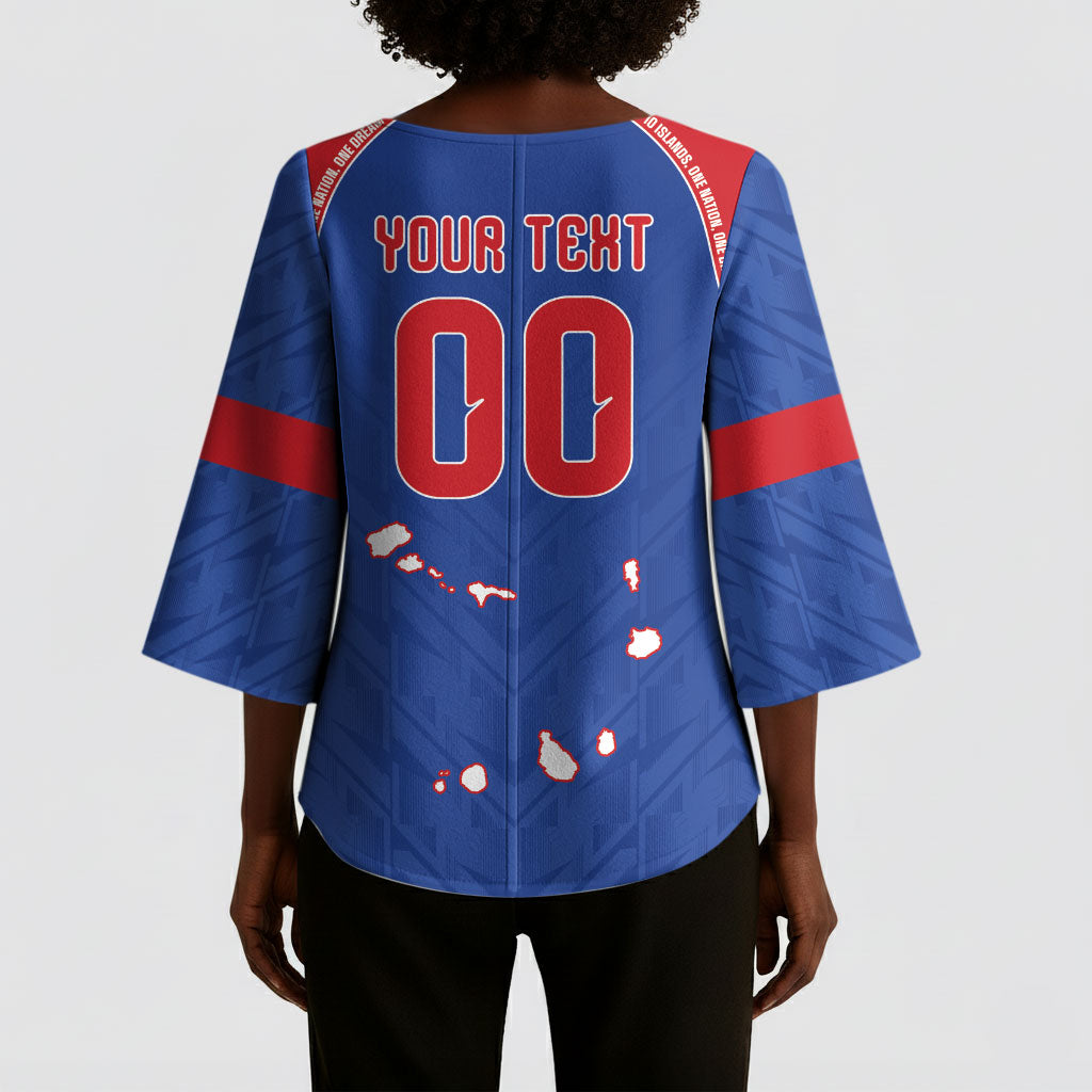 Cape Verde Atlantic Stars Custom Kimono Sleeve Blouse Football 2026 Supporter