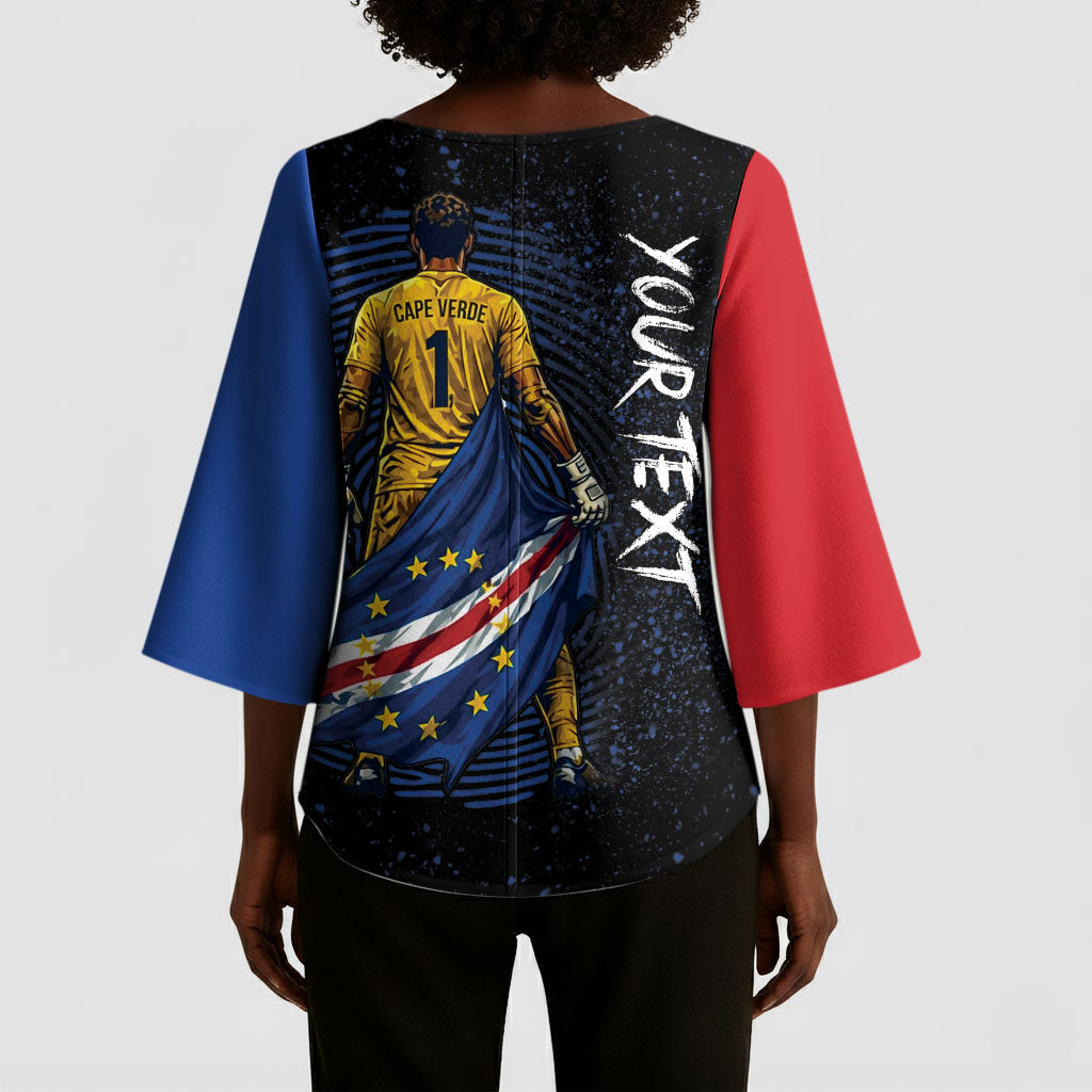 Cape Verde Goalkeeper Personalized Kimono Sleeve Blouse 40 Years Old 27 Shots Zero Goals Vintage