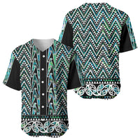 New Zealand Maori Niho Taniwha Baseball Jersey Papua Shell - Mangopare Puhoro Pattern