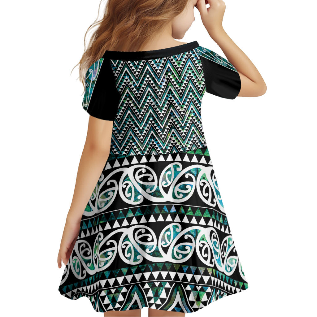 New Zealand Maori Niho Taniwha Family Matching Mermaid Dress and Hawaiian Shirt Papua Shell - Mangopare Puhoro Pattern