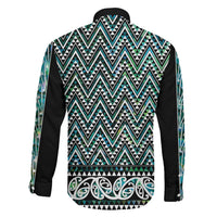 New Zealand Maori Niho Taniwha Family Matching Mermaid Dress and Hawaiian Shirt Papua Shell - Mangopare Puhoro Pattern