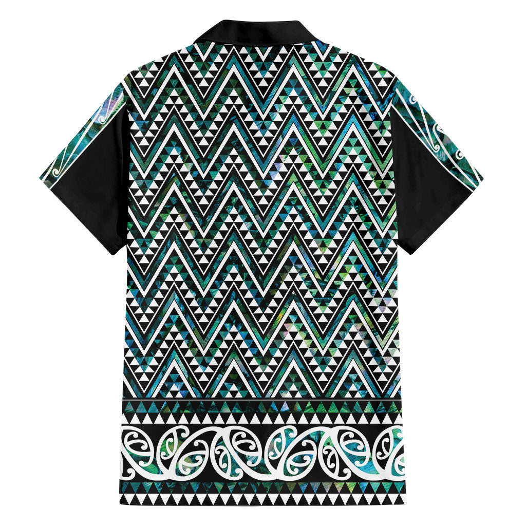 New Zealand Maori Niho Taniwha Hawaiian Shirt Papua Shell - Mangopare Puhoro Pattern