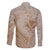 Hawaii Monk Seal and Map Family Matching Long Sleeve Bodycon Dress and Hawaiian Shirt Polynesian Kanaka Maoli Beige Vibe