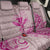 Hawaii Monk Seal and Map Back Car Seat Cover Polynesian Kanaka Maoli Pink Vibe