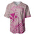 Hawaii Monk Seal and Map Baseball Jersey Polynesian Kanaka Maoli Pink Vibe