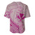 Hawaii Monk Seal and Map Baseball Jersey Polynesian Kanaka Maoli Pink Vibe