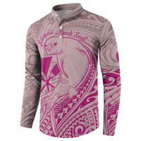 Hawaii Monk Seal and Map Button Sweatshirt Polynesian Kanaka Maoli Pink Vibe