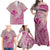 Hawaii Monk Seal and Map Family Matching Off Shoulder Maxi Dress and Hawaiian Shirt Polynesian Kanaka Maoli Pink Vibe