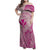 Hawaii Monk Seal and Map Family Matching Off Shoulder Maxi Dress and Hawaiian Shirt Polynesian Kanaka Maoli Pink Vibe