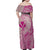 Hawaii Monk Seal and Map Family Matching Off Shoulder Maxi Dress and Hawaiian Shirt Polynesian Kanaka Maoli Pink Vibe