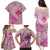 Hawaii Monk Seal and Map Family Matching Puletasi and Hawaiian Shirt Polynesian Kanaka Maoli Pink Vibe