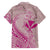 Hawaii Monk Seal and Map Family Matching Puletasi and Hawaiian Shirt Polynesian Kanaka Maoli Pink Vibe