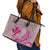 Hawaii Monk Seal and Map Leather Tote Bag Polynesian Kanaka Maoli Pink Vibe