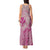 Hawaii Monk Seal and Map Tank Maxi Dress Polynesian Kanaka Maoli Pink Vibe