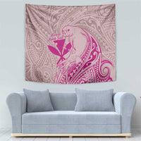 Hawaii Monk Seal and Map Tapestry Polynesian Kanaka Maoli Pink Vibe