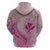 Hawaii Monk Seal and Map Zip Hoodie Polynesian Kanaka Maoli Pink Vibe