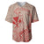 Hawaii Monk Seal and Map Baseball Jersey Polynesian Kanaka Maoli Red Vibe