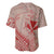 Hawaii Monk Seal and Map Baseball Jersey Polynesian Kanaka Maoli Red Vibe