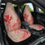 Hawaii Monk Seal and Map Car Seat Cover Polynesian Kanaka Maoli Red Vibe