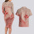 Hawaii Monk Seal and Map Couples Matching Long Sleeve Bodycon Dress and Hawaiian Shirt Polynesian Kanaka Maoli Red Vibe