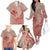 Hawaii Monk Seal and Map Family Matching Off The Shoulder Long Sleeve Dress and Hawaiian Shirt Polynesian Kanaka Maoli Red Vibe