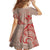 Hawaii Monk Seal and Map Family Matching Short Sleeve Bodycon Dress and Hawaiian Shirt Polynesian Kanaka Maoli Red Vibe