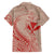 Hawaii Monk Seal and Map Family Matching Short Sleeve Bodycon Dress and Hawaiian Shirt Polynesian Kanaka Maoli Red Vibe