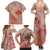 Hawaii Monk Seal and Map Family Matching Summer Maxi Dress and Hawaiian Shirt Polynesian Kanaka Maoli Red Vibe