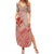 Hawaii Monk Seal and Map Summer Maxi Dress Polynesian Kanaka Maoli Red Vibe