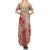 Hawaii Monk Seal and Map Summer Maxi Dress Polynesian Kanaka Maoli Red Vibe