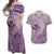 Hawaii Monk Seal and Map Couples Matching Off Shoulder Maxi Dress and Hawaiian Shirt Polynesian Kanaka Maoli Violet Vibe