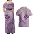 Hawaii Monk Seal and Map Couples Matching Off Shoulder Maxi Dress and Hawaiian Shirt Polynesian Kanaka Maoli Violet Vibe