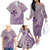 Hawaii Monk Seal and Map Family Matching Off The Shoulder Long Sleeve Dress and Hawaiian Shirt Polynesian Kanaka Maoli Violet Vibe