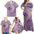 Hawaii Monk Seal and Map Family Matching Off Shoulder Maxi Dress and Hawaiian Shirt Polynesian Kanaka Maoli Violet Vibe