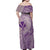 Hawaii Monk Seal and Map Family Matching Off Shoulder Maxi Dress and Hawaiian Shirt Polynesian Kanaka Maoli Violet Vibe