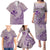 Hawaii Monk Seal and Map Family Matching Puletasi and Hawaiian Shirt Polynesian Kanaka Maoli Violet Vibe