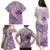 Hawaii Monk Seal and Map Family Matching Puletasi and Hawaiian Shirt Polynesian Kanaka Maoli Violet Vibe