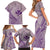 Hawaii Monk Seal and Map Family Matching Short Sleeve Bodycon Dress and Hawaiian Shirt Polynesian Kanaka Maoli Violet Vibe