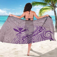 Hawaii Monk Seal and Map Sarong Polynesian Kanaka Maoli Violet Vibe
